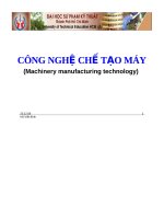 Bài giảng công nghệ chế tạo máy   hồ viết bình