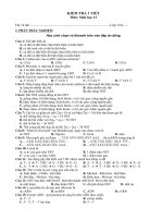 de kiem tra sinh 1 tiet HK1   lop 12