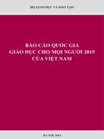 BÁO CÁO QUỐC GIA GIÁO DỤC CHO MỌI NGƯỜI 2015 CỦA VIỆT NAM