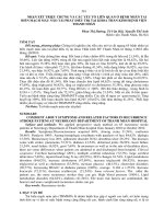 nhận xét triệu chứng và các yếu tố liên quan ở bệnh nhân tai biến mạch máu não tái phát điều trị tại khoa thần kinh bệnh viện thanh nhàn 