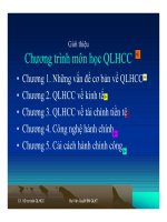 Quản lý hành chính công    những vấn đề cơ bản về quản lý hành chính công