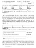 Đề Kiểm Tra HK 2 (10) 6 Mã Đề