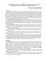 nghiên cứu vai trò dự báo đột tử do tim bằng kết hợp luân phiên sóng t và nt probnp ở bệnh nhân suy tim 