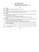 Đề 1  Kiểm tra HKII