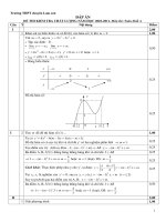 Dap an de thi thu khoi A lan 2 chuyen Lam son