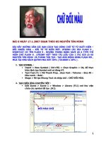 làm chữ đổi màu trong flash