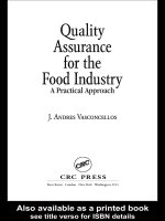 Quality assurance for the food industry a practical approach 