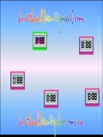 ĐỒNG HỒ SỐ CHÈN TRONG PP