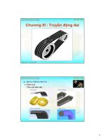 Bài giảng chương 3 truyền động đai 