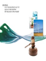 Bài giảng quản lý môi trường chương 2