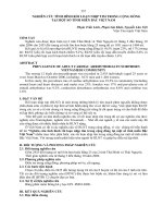 nghiên cứu tình hình rồi loạn nhịp tim trong cộng đồng tại một số tỉnh miền bắc việt nam 