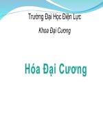 Bài giảng hóa đại cương chương 3   đh điện lực