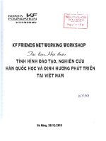 Tình hình đào tạo, nghiên cứu hàn quốc học và định hướng phát triển tại việt nam 