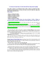 Các khoản chi phí được trừ khi tính thuế thu nhập doanh nghiệp