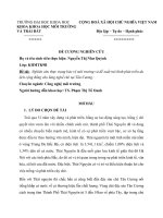 Nghiên cứu thực trạng bảo vệ môi trường và đề xuất mô hình phát triển du lịch cộng đồng cho làng nghề chè tại tân cương