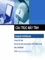 Cấu trúc máy tính   chương 1  giới thiệu chung