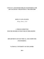 Contact and source drain engineering for advanced III v field effect transistors