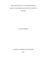 Aperture effects in a scattering medium a monte carlo phase space study of confocal imaging
