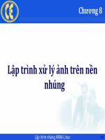 Lập trình hệ nhúng   chương 8  lập trình xử lý ảnh trên nền nhúng