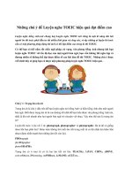 Những chú ý để luyện nghe TOEIC hiệu quả 