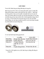 bánh răng trụ thẳng dẫn động tải trọng lớn