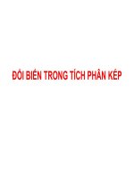 Bài giảng đổi biến trong tích phân kép