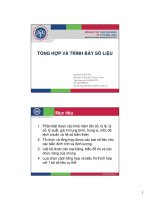 Bài giảng tổng hợp và trình bày số liệu   hoàng thị hải vân