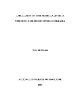 Application of time series analysis in modeling childhood epidemic diseases