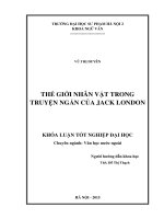 Thế giới nhân vật trong truyện ngắn của jack london