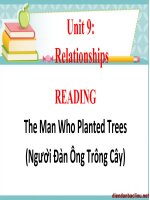 Tiếng anh   Unit 9 The Man Who Planted Trees