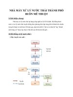 Báo cáo thực tế NHÀ máy xử lý nước THẢI THÀNH PHỐ BUÔN mê THUỘT