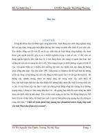 Thiết kế bình phản ứng quang học photobioreactor dạng ống nuôi cấy loài phaeodactylum tricornutum