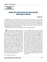 Nghiên cứu so sánh tôn giáo việt nam và hàn quốc  những nhận xét bước đầu 