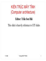 Bài giảng kiến trúc máy tính   chương 1  giới thiệu