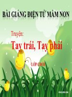 Bài giảng điện tử mầm non lớp Chồi đề tài Truyện Tay trái và tay phải.