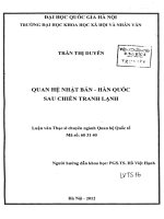 Quan hệ nhật bản   hàn quốc sau chiến tranh lạnh 