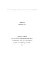 Analysis and development of scanners for electrophoresis