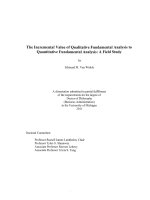 The incremental value of qualitative fundamental analysis to quantitative fundamental analysis 