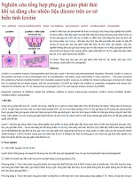 Nghiên cứu tổng hợp phụ gia giảm phát thải khí xả dùng cho trên  đề tài NGHIÊN cứu