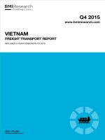 Vietnam freight transport report   q4 2015 