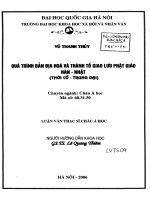 Quá trình bản địa hóa và thành tố giao lưu phật giáo hàn   nhật 