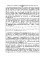 TỔNG QUAN CÁC HỢP  CHẤT THIÊN NHIÊN CHIẾT XUẤT TỪ SINH VẬT BIỂN