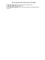 Tích hợp môn giáo dục công dân, công nghệ, sinh học, toán học vào dạy bài 38 bảo vệ tài nguyên sinh vật việt nam (địa lí 8)