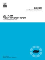 Vietnam freight transport report   q1 2013 