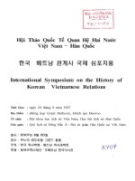 Hội thảo quốc tế về quan hệ hai nước việt nam   hàn quốc