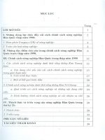 Những thay đổi trong chính sách nông nghiệp của hàn quốc thập niên 1990 