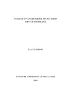 Analysis of multi server round robin service disciplines