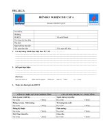 BB nghiem thu cấp A, B