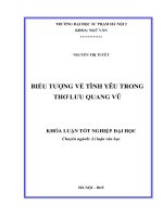 Biểu tượng về tình yêu trong thơ lưu quang vũ