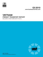 Vietnam freight transport report   q3 2010 